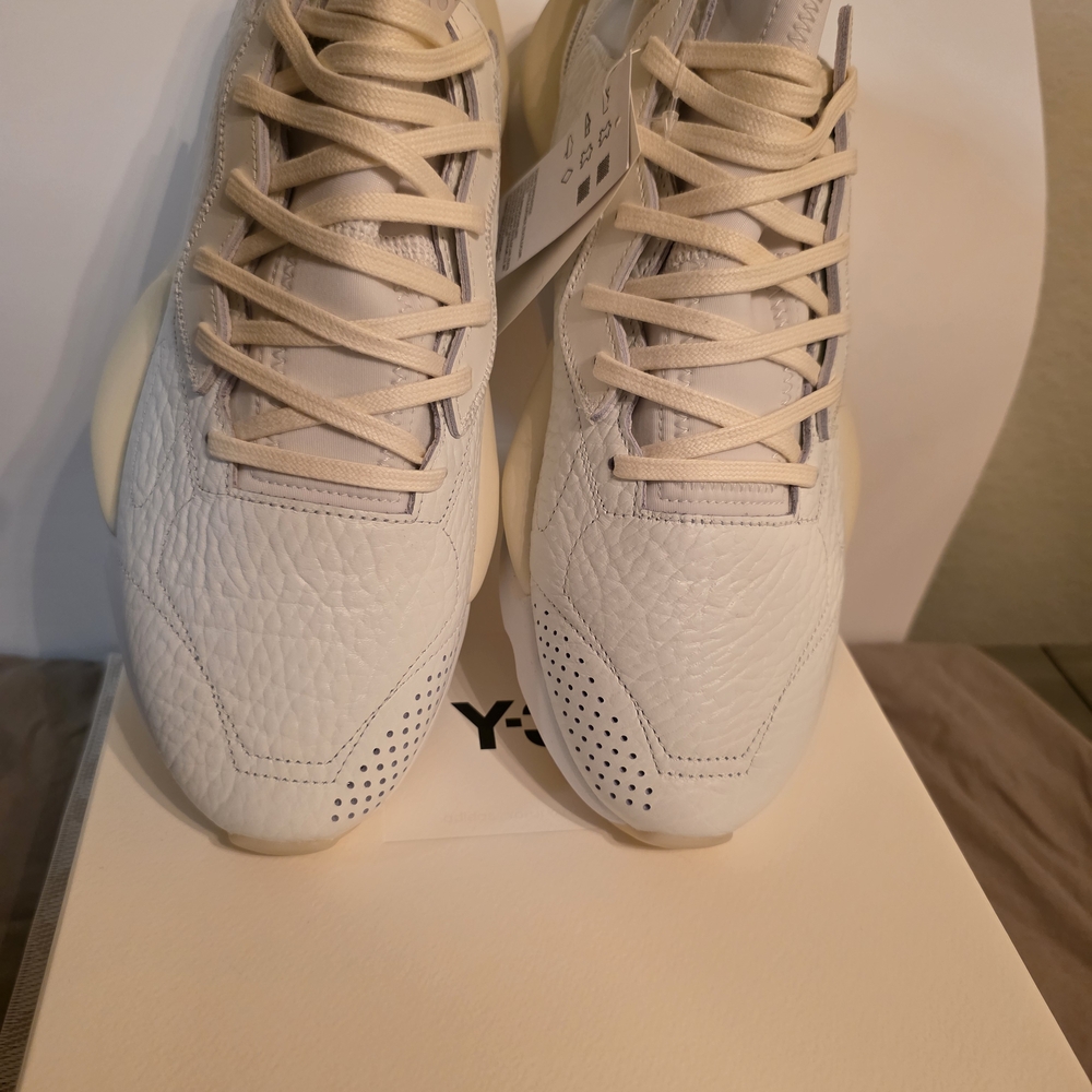 Y-3 Cream Textured Sneakers